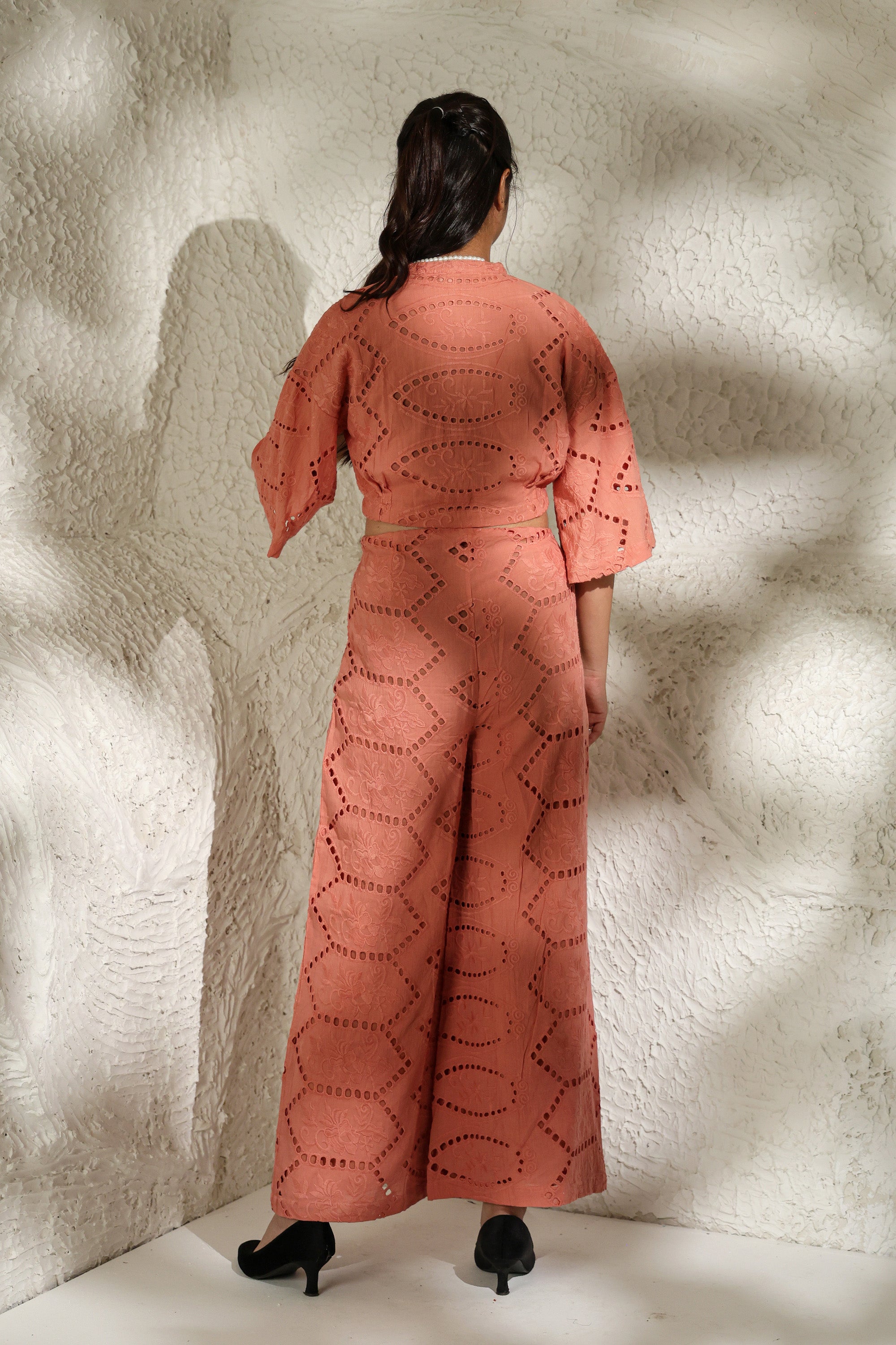 Rust Cotton Hakoba Co-Ord Set