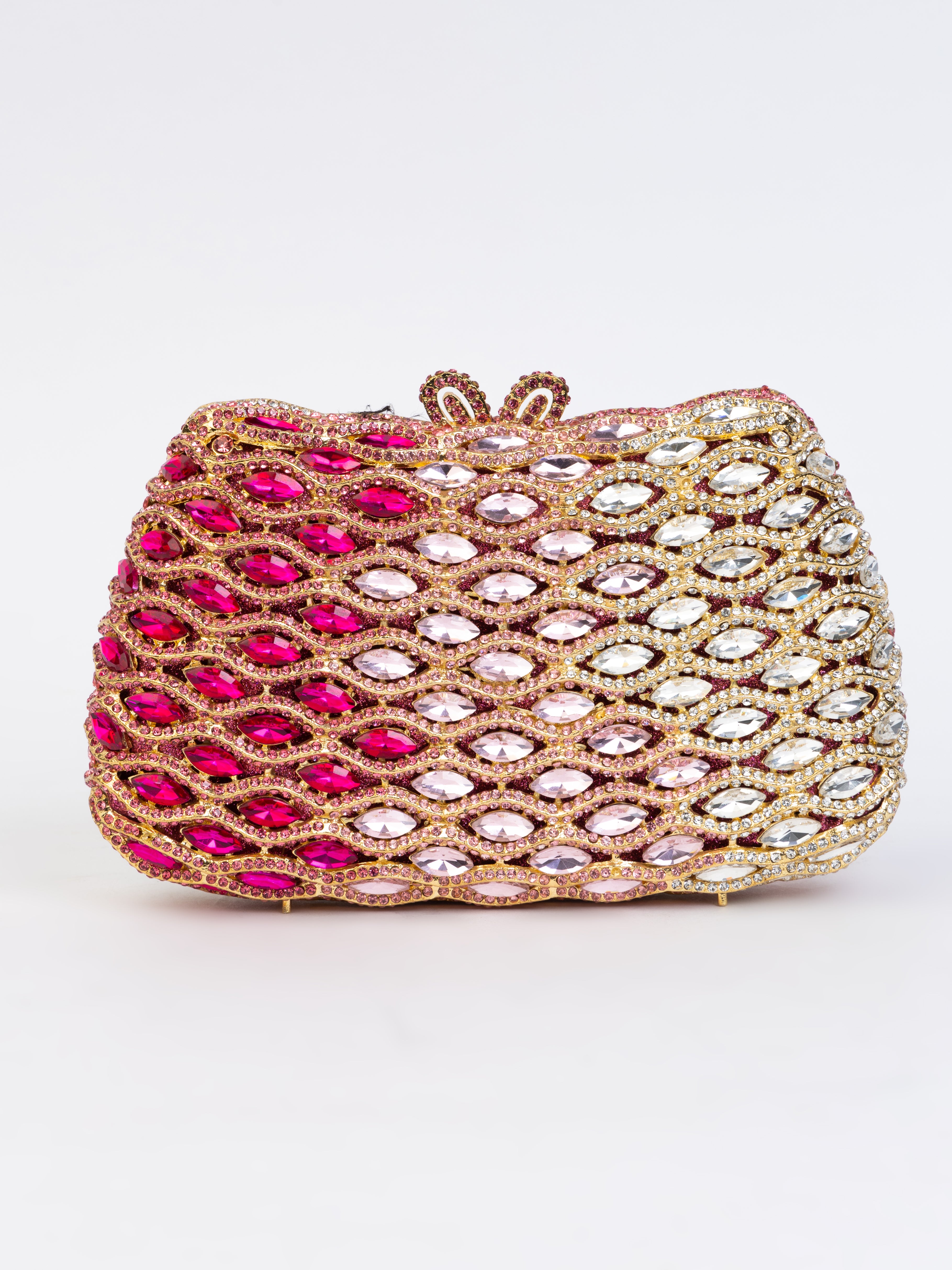 Pink & Gold Metallic Clutch